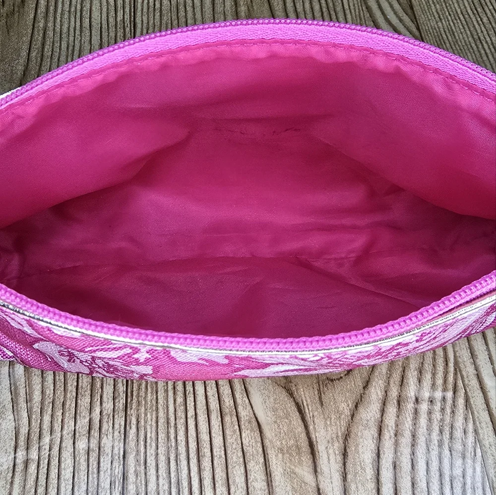 Lilly Pulitzer Estée Lauder Floral Cosmetic Make‎ Up Bags Lot Of 2